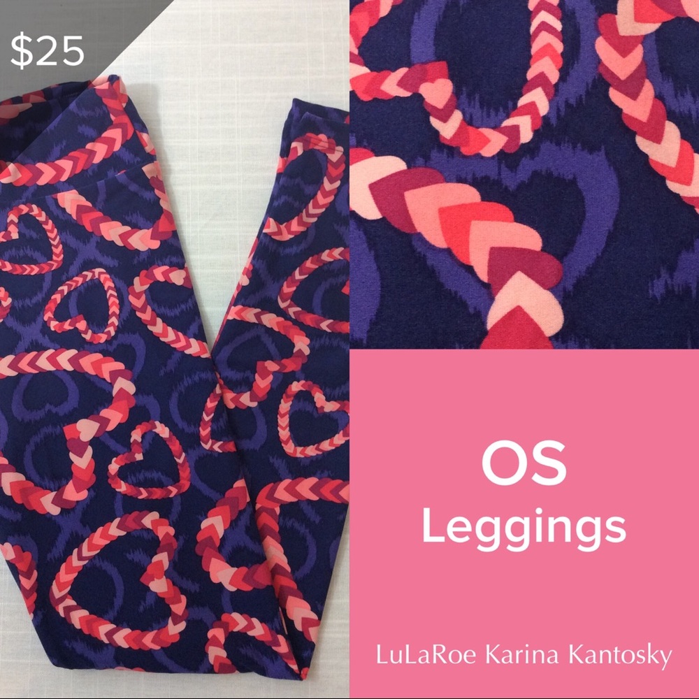 LuLaRoe OS Valentine leggings